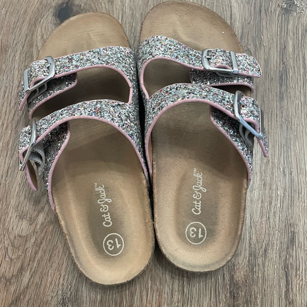 Cat & Jack Glittery Pink Sandals